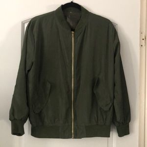 Olive Green Bomber Jacket